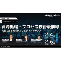 （好評につき配信決定！）資源循環・プロセス技術の最前線 ― 共創で生まれる新たなビジネスチャンス【２月４日・６日/無料セミナー】