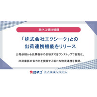 助ネコ(R)受注管理、フルフィルメント事業を展開する「株式会社エクシーク」との出荷連携機能をリリース