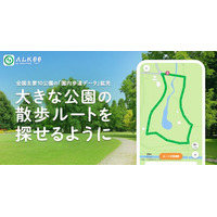 『ALKOO by NAVITIME』全国主要10公園の「園内歩道データ」を拡充