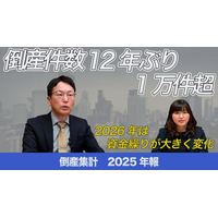 【無料公開】帝国データバンクが解説　2025年の倒産、12年ぶりに1万件超え　　2026年は資金繰り・資金調達・再生が大きく変化していく起点の年に
