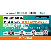 【好評につきアーカイブ配信決定】西松建設様の実体験から学ぶ「定着するDX」とは？4社共催セミナー