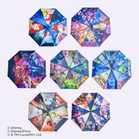 【ディズニー、ピクサー】傘を開けば、映画の世界観広がる。「晴雨兼用両面印刷折りたたみ傘」全7種、銀座三越「Disney THE MARKET 2026 in 銀座三越」にて2月25日より先行販売開始