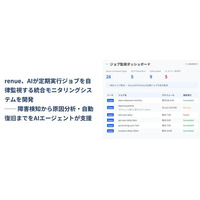 renue、生成AIが定期実行ジョブを自律監視する統合モニタリングシステムを開発