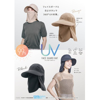 フェイスガードと日よけタレで360°UV対策！「フェイスガードUVハット」を3月2日（月）より発売