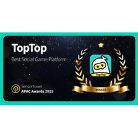 TopTop、「Sensor Tower APAC Awards 2025」にて「Best Social Game Platform」を受賞