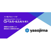 八十島プロシード　Salesforce入力エージェント ベルセールスAI を導入