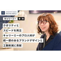 【事例紹介】キャリーミーのプロ人材がアパートメントホテル「MIMARU」のデザイン費用のコスト削減と運用プロセスの効率化に貢献