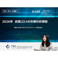 TPCマーケティングリサーチ株式会社、『2026年 炭酸コスメの市場分析調査』について、調査のポイントをインタビューした記事を公開