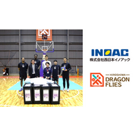 西日本イノアックとゴールドパートナー契約を結ぶ広島ドラゴンフライズへ高機能ウレタン製寝具を贈呈！