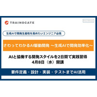 トレノケート、生成AI時代の「AI駆動開発」を実践的に学ぶ新研修「さわってわかるAI駆動開発 ～生成AIで開発効率化～」を提供開始