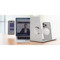 スマホを貼るだけで作業効率爆上がりするノートPC用スマホホルダー