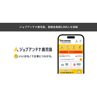 鹿児島に特化した双方向な求人マッチングサービス「ジョブアンテナ鹿児島」、3月17日に登録会員数5,000人を突破
