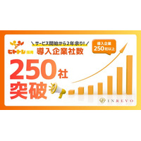 サービス開始2年余りで導入企業250社突破！ 「ヒトトレ採用」が採用支援の導入先を拡大