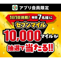 セブンマイル「10,000マイル」が抽選で毎日7名様に当たる！1日1回挑戦できる「毎日スロット」を開催