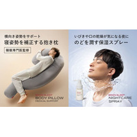 【新常識！いびきのホームケアをサポート】「ブレインスリープ ナイトケア スプレー」&「ブレインスリープ ボディピロー メディカル サポート」新発売
