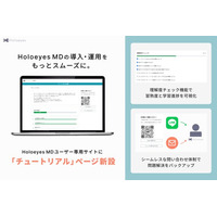 医療用画像処理ソフトウェア「Holoeyes MD」ユーザー専用サービスサイトに「チュートリアル」ページを新設
