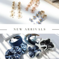 LUNA EARTH ONLINEより、大人カジュアルなデニムシリーズヘアアクセ&カラフルビーズアクセサリーの新作が4/16（木）入荷しました。