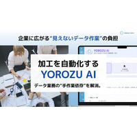 データ業務の“手作業依存”を解消。加工を自動化する「YOROZU AI」を提供開始