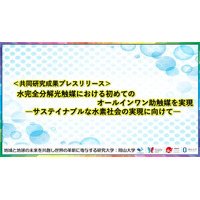 水完全分解光触媒における初めてのオールインワン助触媒を実現-サステイナブルな水素社会の実現に向けて-