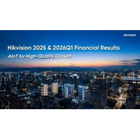 Hikvision、2025年通期および2026年第1四半期決算を発表
