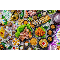 韓国グルメの“沼”にハマる！「韓国ブッフェ K-Food Holic Vol.2」が6月開催決定。約30種の料理＆スイーツをネオンが煌めく韓国夜市風の空間で味わい尽くす。