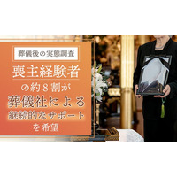 【葬儀後の実態調査】喪主経験者の約8割が「葬儀社による継続的なサポート」を希望