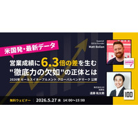 営業成績に6.3倍の差を生む『徹底力の欠如』の真実を、グローバルベンチマークで解く～Supered × 100 無料ウェビナー開催～