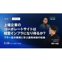 【Studio・フラー共催セミナー】上場企業のコーポレートサイトは経営インフラになり得るか？フラー社の事例から観る運用体制の転換