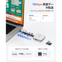 🔹 ORICO、M.2 SSD内蔵の8-in-1 MagSafeドッキングステーション   iPhone ProRes動画を直接保存。10Gbps・4K・100Wを1台で実現