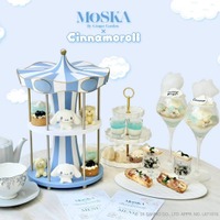 シナモロールが“そのままムース”になった夢のメリーゴーラウンドアフタヌーンティーがMOSKA by Ginger Garden（東京/表参道）に登場