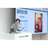 ボナムズ香港、ジャパニーズウイスキー1本の落札価格で世界オークション新記録を樹立