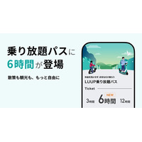 LUUPの乗り放題パスに「6時間」が登場、ミニストップのモバイルPOSAでも購入可能に