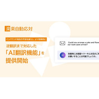 問い合わせ自動応対システム「楽楽自動応対」にAI翻訳機能を搭載