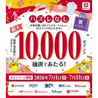 「【百貨店】ハズレなし！dポイント最大10,000ポイント当たるキャンペーン」を開催！