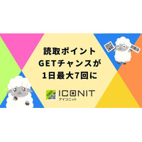 QR・バーコードリーダー「アイコニット」、3,700万DL記念キャンペーンを開催！読み取りでポイントGETのチャンスが1日最大7回に