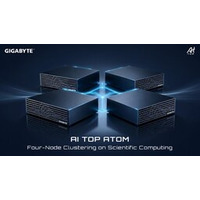 GIGABYTE、科学計算分野におけるAI TOP ATOM 4ノードクラスタリングを実演