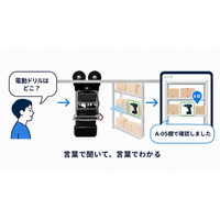 レールドローンで倉庫の在庫状況をタイムリーに把握