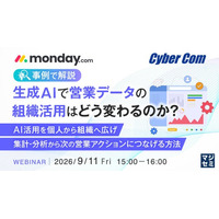 『【事例で解説】生成AIで営業データの組織活用はどう変わるのか？』というテーマのウェビナーを開催