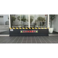 業界初*4m幅のワイド間口の浸水を1枚でSTOP。【CFRP製×マグネット式】ワンタッチ簡単設置の止水板を開発