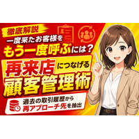 【徹底解説】買取店の「一度来たお客様」をもう一度呼ぶには。過去の取引履歴から再アプローチ先を抽出、再来店につなげる顧客管理の実践法──顧客リストは「買取品目×経過期間×買取金額」で絞り込む？