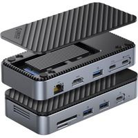 ORICO、10-in-1 M.2 SSDドックを発表。最大8TB拡張・10Gbps転送・4K@60Hz・SD/TF同時読取・ギガビットLAN・PD100W充電を1台に集約したマルチ拡張ハブ。