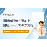 通話データの要約・分析サービス「VoiceX AI」、自社独自の評価・解析軸を設定できる新機能「カスタムプロンプト」をリリース