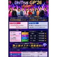 UniTrus、渋谷駅大型ポスターへの掲載権をかけた「UniTrus GP'26 Autumn」を9月24日より開催