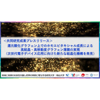 還元酸化グラフェン上でのホモエピタキシャル成長による高結晶・高移動度グラフェン薄膜の実現（次世代電子デバイス応用に向けた新たな結晶化機構を発見）〔東洋大学, 岡山大学〕