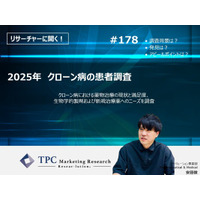 TPCマーケティングリサーチ株式会社、『2025年 クローン病の患者調査』について、調査のポイントをインタビューした記事を公開