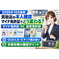 【2026年10月最新・徹底調査】買取店の本人確認はマイナ免許証でどう変わる？古物商の従来免許証・マイナンバーカード・OCR入力・ICチップ読み取り・古物台帳の確認ポイント
