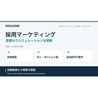 採用予定人数ではなく、求人・ポジション数から予算を検討。フィシルコム、採用マーケティングの見積もりシミュレーションを刷新