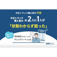 中古トラック購入者の約2人に1人が「状態わからず困った」 車両確認をサポートするチェックシートを公開